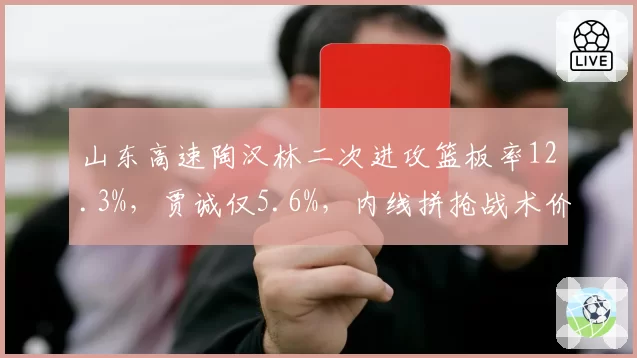 山东高速陶汉林二次进攻篮板率12.3%，贾诚仅5.6%，内线拼抢战术价值对比